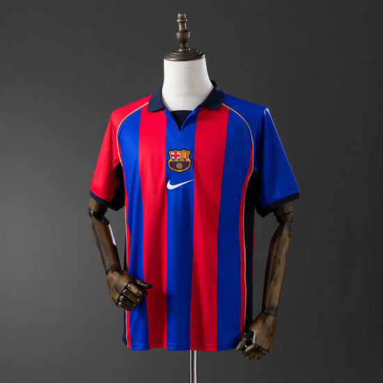 Barcelona 01/02 Home Men's Jersey- Retro