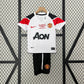 Manchester United 2010/11 Away Champions League Final Kid's Jersey & Shorts- Retro