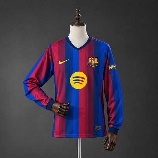 Barcelona 26/27 Home Men's Long Sleeve Jersey