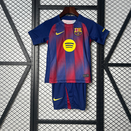 Barcelona 25/26 Home Kid's Jersey & Shorts