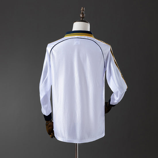 Real Madrid 99/00 Home Men's Long Sleeve Jersey- Retro