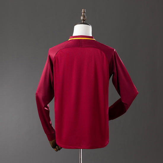 Roma 17/18 Home Men's Long Sleeve Jersey- Retro