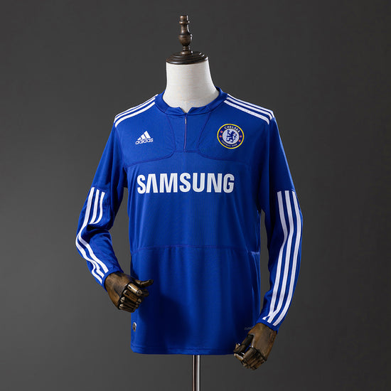 Chelsea 09/10 Home Men's Long Sleeve Jersey- Retro