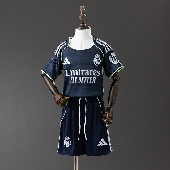 Real Madrid 25/26 Away Kid's Jersey & Shorts