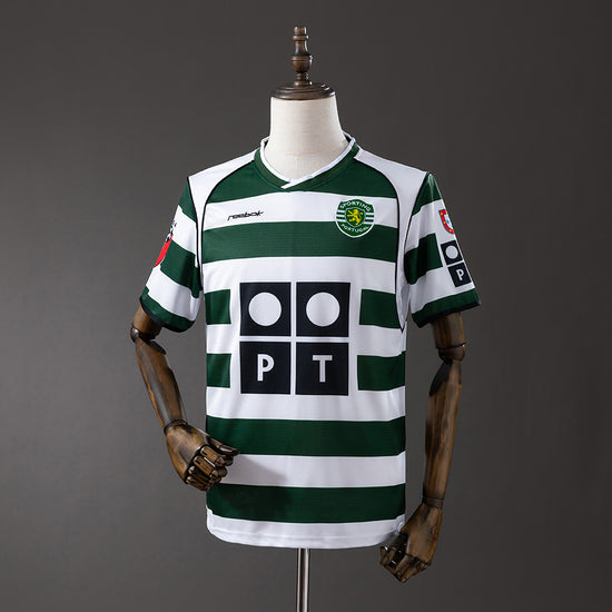Sporting Lisbon 02/03 Home Men's Jersey- Retro