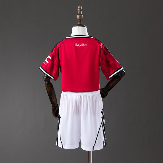 Manchester United 25/26 Home Kid's Jersey & Shorts