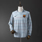 Barcelona 03/04 Away Men's Long Sleeve Jersey- Retro
