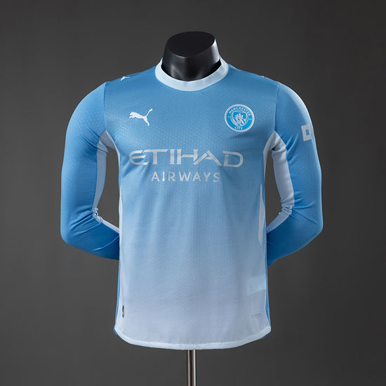 Manchester City 26/27 Home Men's Long Sleeve Jersey- Player Issue
