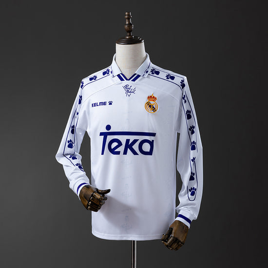 Real Madrid 94/95 Men's Long Sleeve Jersey- Retro