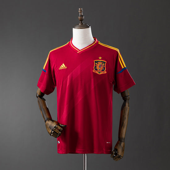 Spain 2012 Home Men's Jersey- Retro