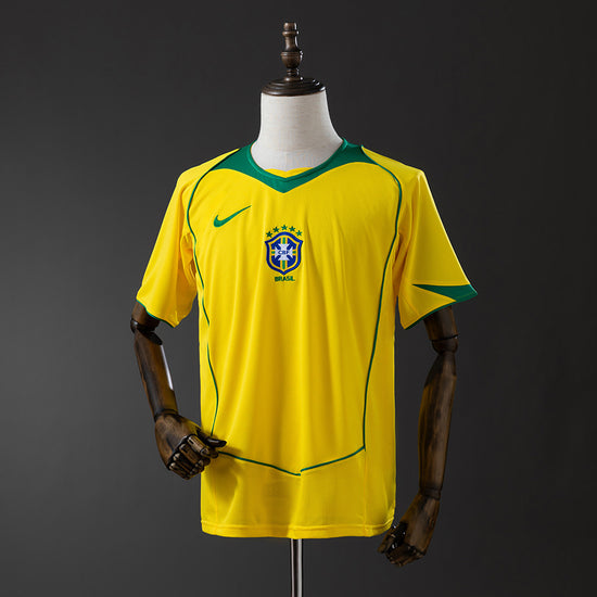 Brazil 2004 Home Men's Jersey- Retro