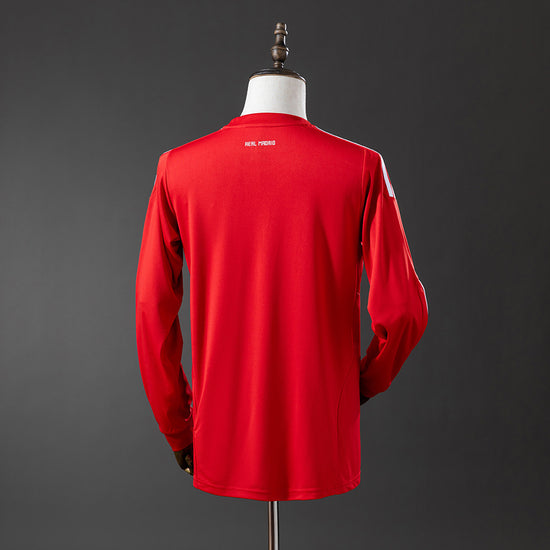 Real Madrid 11/12 Away Men's Long Sleeve Jersey- Retro