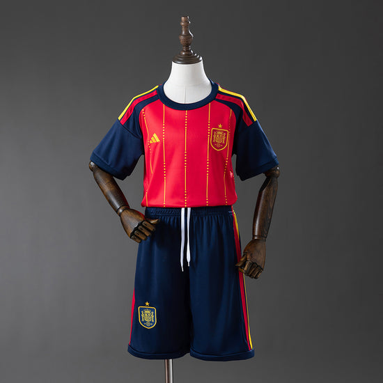 Spain 2026 Home Kid's Jersey & Shorts