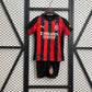 Ac Milan 25/26 Home Kid's Jersey & Shorts