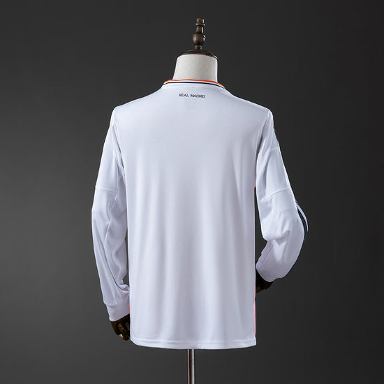 Real Madrid 13/14 Home Men's Long Sleeve Jersey- Retro