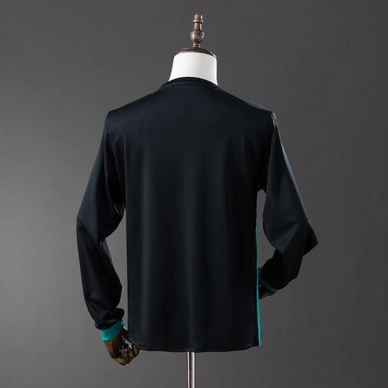 Real Madrid 17/18 Away Men's Long Sleeve Jersey- Retro