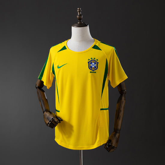 Brazil 2002 Home Men's Jersey- Retro