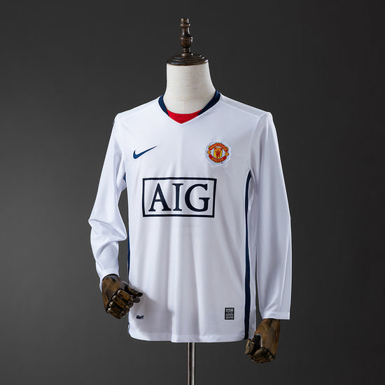 Manchester United 08/09 Away Men's Long Sleeve Jersey- Retro