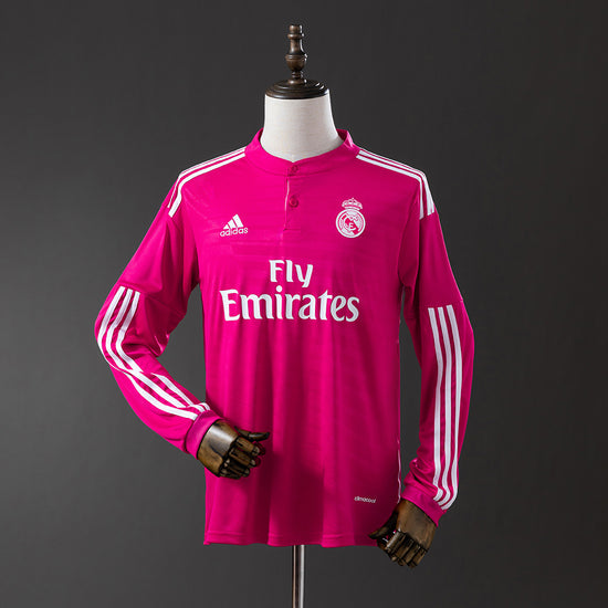 Real Madrid 14/15 Away Men's Long Sleeve Jersey- Retro
