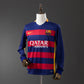 Barcelona 15/16 Home Men's Long Sleeve Jersey- Retro