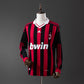 AC Milan 09/10 Home Men's Long Sleeve Jersey- Retro