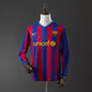 Barcelona 09/10 Home Men's Long Sleeve Jersey- Retro