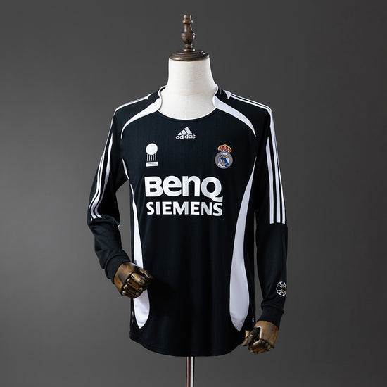 Real Madrid 06/07 Away Men's Long Sleeve Jersey- Retro