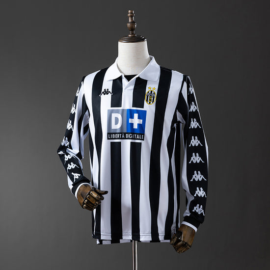Juventus 99/00 Home Men's Long Sleeve Jersey- Retro
