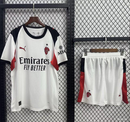 Ac Milan 25/26 Away Kid's Jersey & Shorts