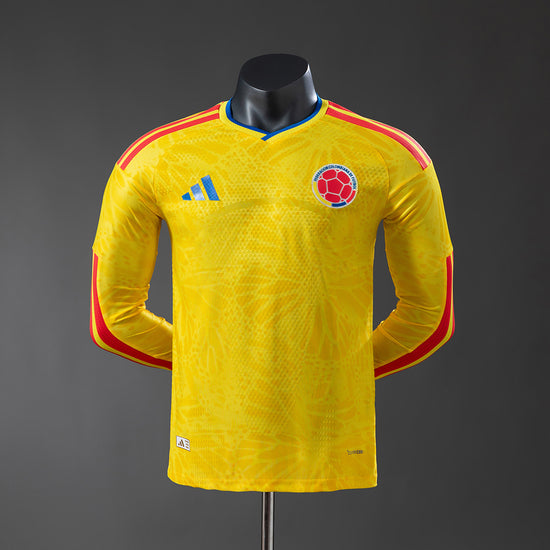 Colombia 2026 Home Men's Long Sleeve Jersey- Player Issue