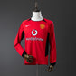Manchester United 02/04 Home Men's Long Sleeve Jersey- Retro