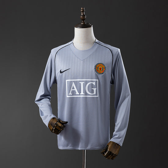 Manchester United 07/08 Goal Keeper Men's Long Sleeve Jersey- Retro