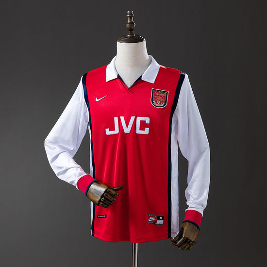 Arsenal 98/99 Home Men's Long Sleeve Jersey- Retro