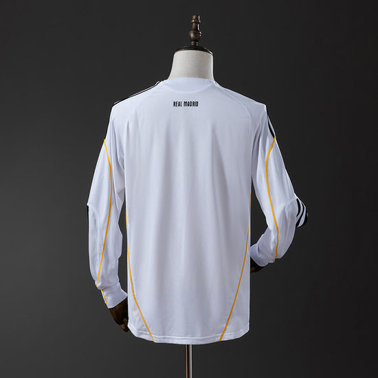 Real Madrid 09/10 Home Men's Long Sleeve Jersey- Retro
