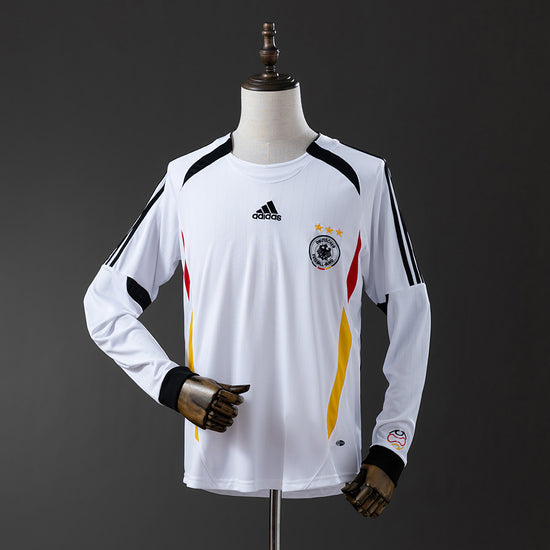 Germany 2006 Home Men's Long Sleeve Jersey- Retro