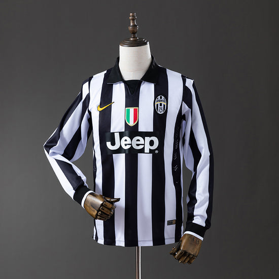 Juventus 14/15 Home Men's Long Sleeve Jersey- Retro