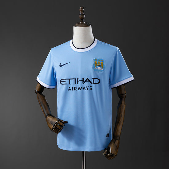 Manchester City 13/14 Home Men's Jersey- Retro