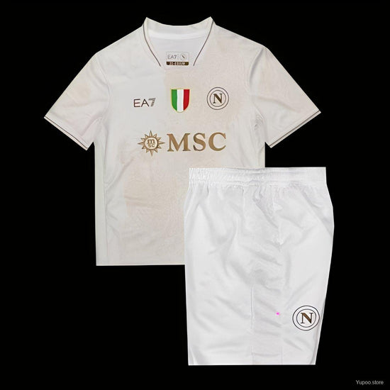 Napoli 25/26 Away Kid's Jersey & Shorts