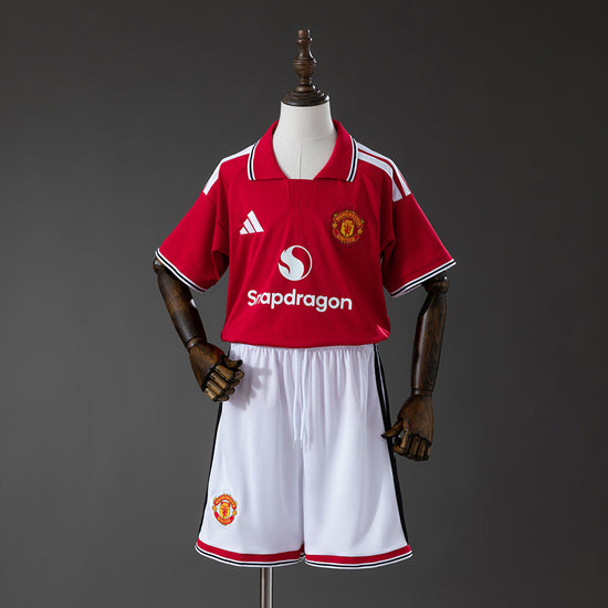 Manchester United 26/27 Home Kid's Jersey & Shorts