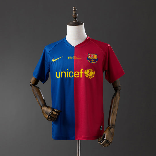 Barcelona 08/09 Home UCL Final Men's Jersey- Retro