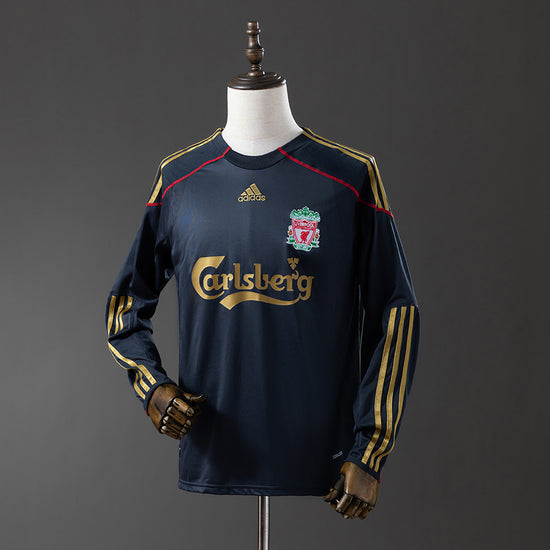 Liverpool 09/10 Away Men's Long Sleeve Jersey- Retro
