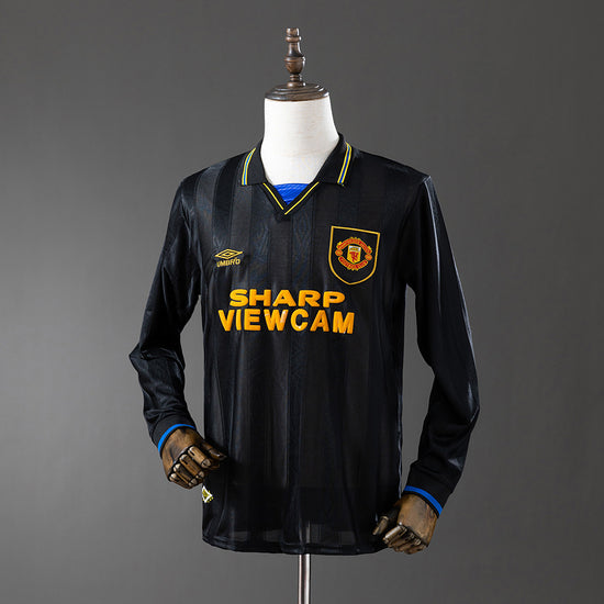 Manchester United 93/95 Third Men's Long Sleeve Jersey- Retro
