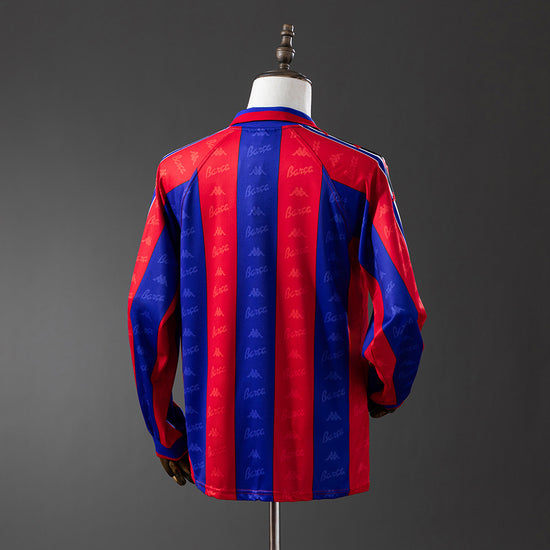Barcelona 96/97 Home Men's Long Sleeve Jersey- Retro