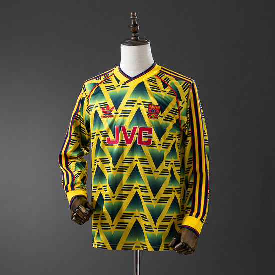 Arsenal 91/93 Away Men's Long Sleeve Jersey- Retro