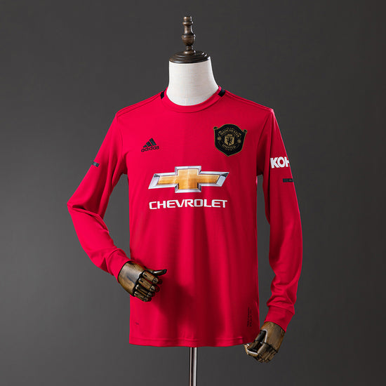 Manchester United 19/20 Home Men's Long Sleeve Jersey- Retro