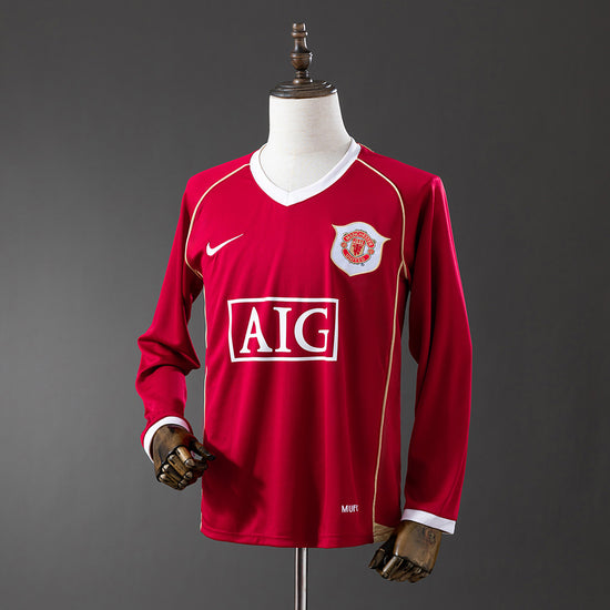 Manchester United 06/07 Home Men's Long Sleeve Jersey- Retro