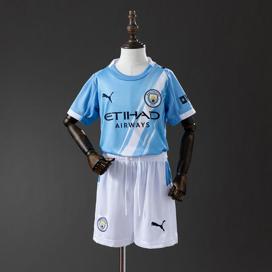 Manchester City  25/26 Home Kid's Jersey & Shorts